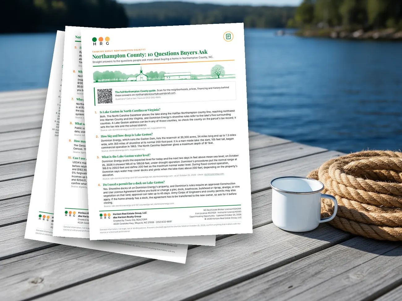 The Northampton County FAQ, three printed pages